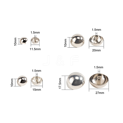 Alloy Shank Buttons BUTT-NB0001-07P-1