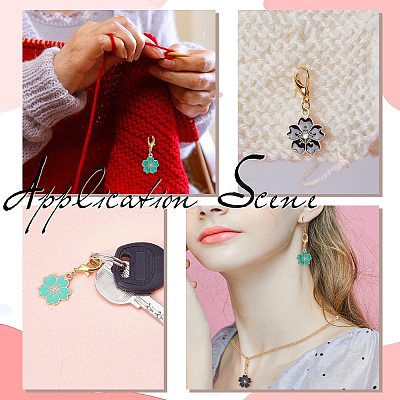 50Pcs Alloy Enamel Pendants Decoration HJEW-SC0001-19-1