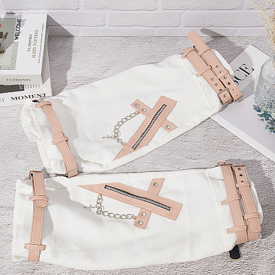 Polyester Leg Sleeves AJEW-WH20042-74A-1