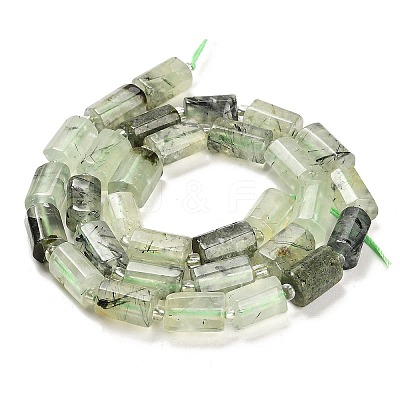Natural Prehnite Beads Strands G-G068-A40-01-1