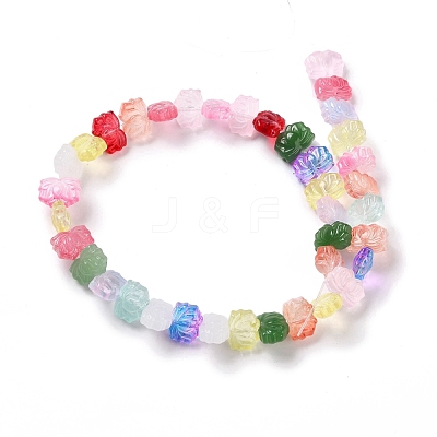 Transparent Glass Beads Strands GLAA-F114-01A-1