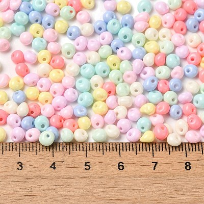 6/0 Opaque Baking Paint Glass Seed Beads SEED-M012-02A-36-1
