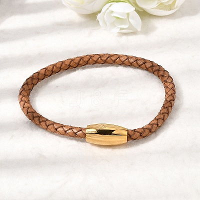 Adjustable Imitation Cord Bracelets for Women Men BJEW-F532-01G-1