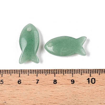 Natural Green Aventurine Pendants X-G-N342-106L-1