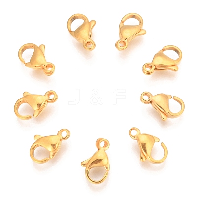 304 Stainless Steel Lobster Claw Clasps STAS-T040-PJ212-11-1