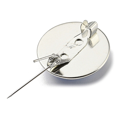 Round Glass Brooches FIND-Q096-01K-1