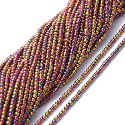 Electroplate Glass Beads Strands EGLA-K014-A-FP09-1