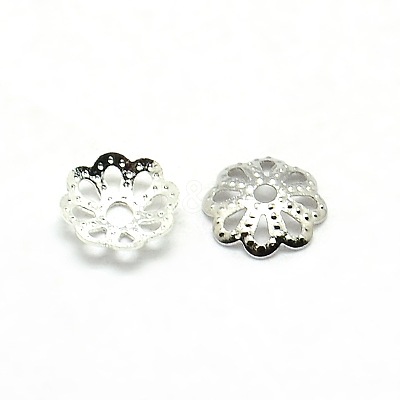 Brass Flower Bead Caps KK-O043-03P-1