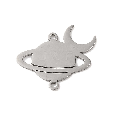 Tarnish Resistant 304 Stainless Steel Hollow Connector Charms STAS-Z069-04P-1