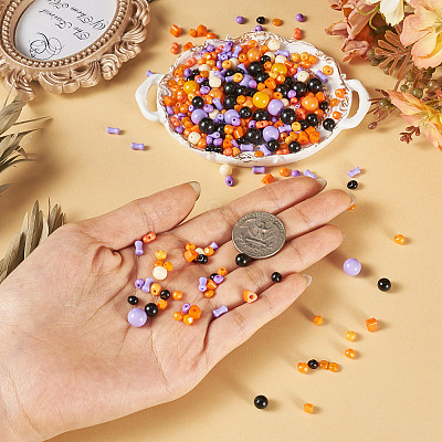 227Pcs Glass Seed Beads SEED-TA0001-58D-1