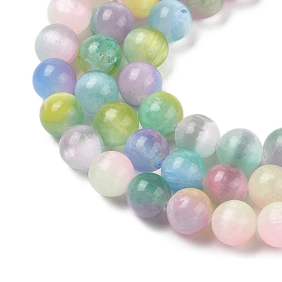 Natural Selenite Beads Strands G-Q162-A01-01C-01-1