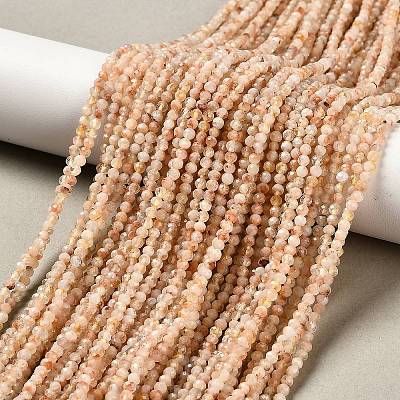Heated Natural Citrine Beads Strands G-RM2025-05B-2mm-1
