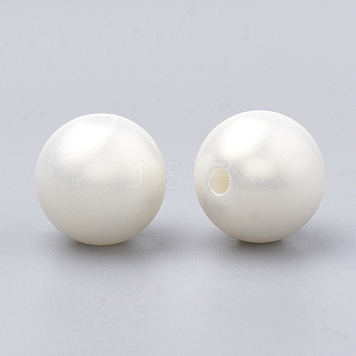 Spray Painted Style Acrylic Beads MACR-T010-8mm-1