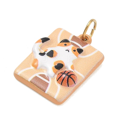 Printed 304 Stainless Steel Pendants LS-SA-CBA4D1F-09G-B-1