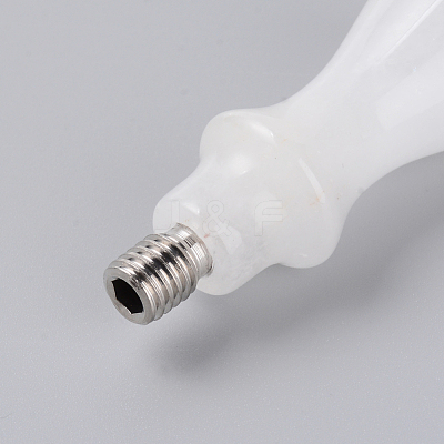Natural Quartz Crystal  Handle DIY-WH0224-65A-1