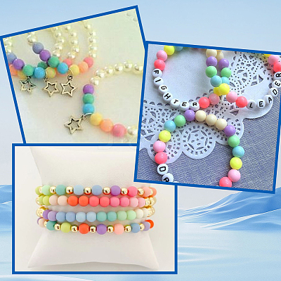 Opaque Acrylic Beads MACR-SP0001-27B-03-1