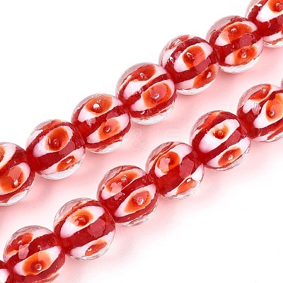 Handmade Lampwork Beads Strands LAMP-N028-20F-1