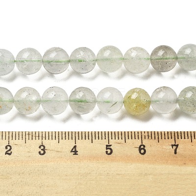 Natural Green Beryl Beads Strands G-F787-01-8mm-1