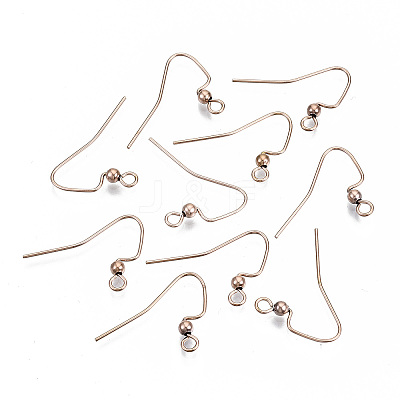 304 Stainless Steel Earring Hooks STAS-S111-010RG-NR-1
