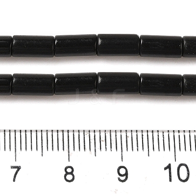 Natural Black Stone Beads Strands G-B091-A16-01-1