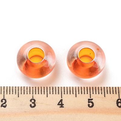 Transparent Acrylic European Beads TACR-P009-C01-09-1