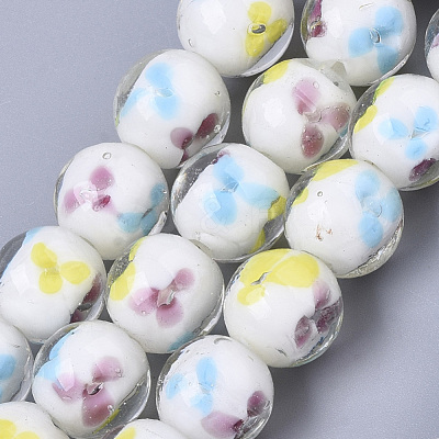 Handmade Lampwork Beads Strands LAMP-T007-03H-1