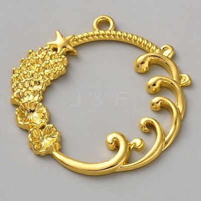 Rack Plating Ocean Theme Alloy Pendants FIND-WH20008-49A-1