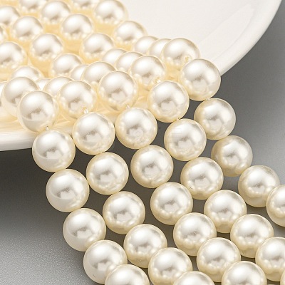 Glass Pearl Beads Strands X-HY-G002-01E-02-1
