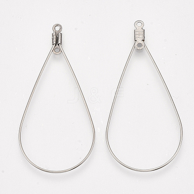 Tarnish Resistant 304 Stainless Steel Wire Pendants STAS-S103-08-1