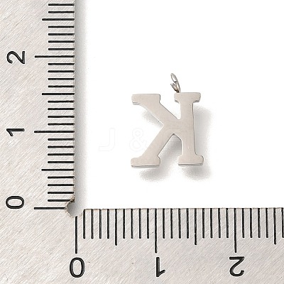 304 Stainless Steel Micro Pave Cubic Zirconia Pendants STAS-H228-06P-K-1