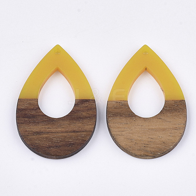 Resin & Walnut Wood Pendants RESI-S358-94-1