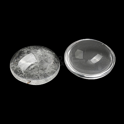 Natural Quartz Crystal Cabochons G-C115-02B-35-1