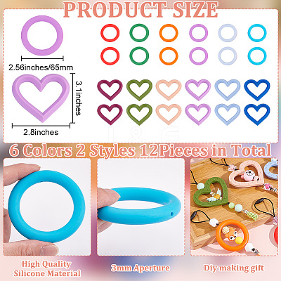 DIY Food Grade Silicone Beaded Pendant Decoration Making Kit DIY-GO0001-96-1