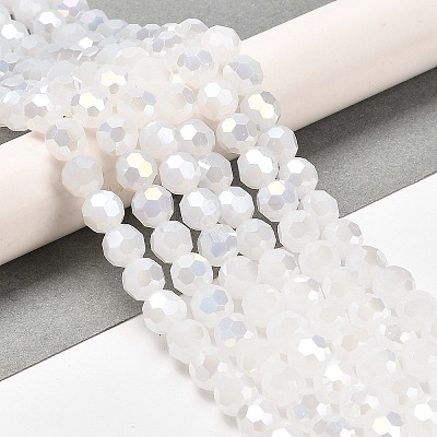 Imitation Jade Glass Beads Stands EGLA-A035-J8mm-B05-1