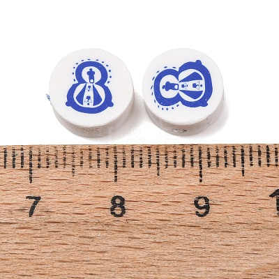 Handmade Polymer Clay Beads CLAY-P006-04-1