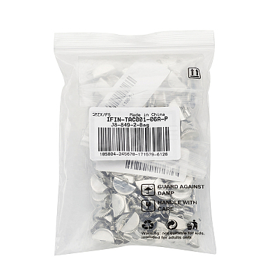 Iron Ribbon Crimp Ends IFIN-TAC001-06A-P-1
