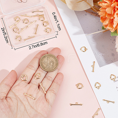 16 Sets Eco-friendly Brass Toggle Clasps KK-BBC0007-91-1