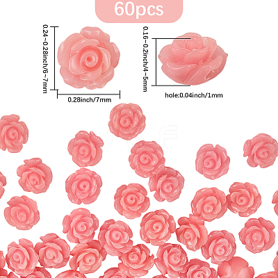 60Pcs Synthetic Shell Dyed Beads SHEL-PA0001-01A-1
