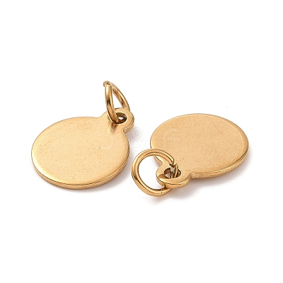 Ion Plating(IP) 304 Stainless Steel Charms EJEW-L238-02B-G-1