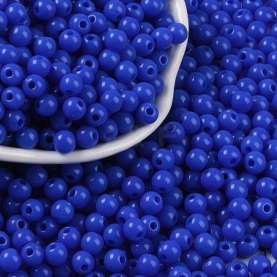 Opaque Acrylic Beads SACR-A007-01C-26-1