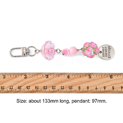 Handmade Polymer Clay & Acrylic & Resin & Glass Pendant Decorations KEYC-FS00037-02-1