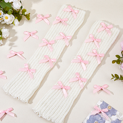 Bowknot Polyester Brooches JEWB-WH0028-68B-1