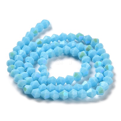 Opaque Solid Color Imitation Jade Glass Beads Strands LS-EGLA-A039-P4mm-L12-1