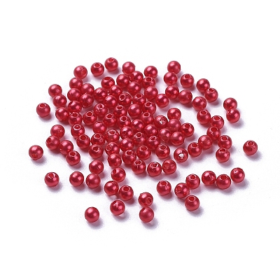 Imitation Pearl Acrylic Beads PL607-13-1