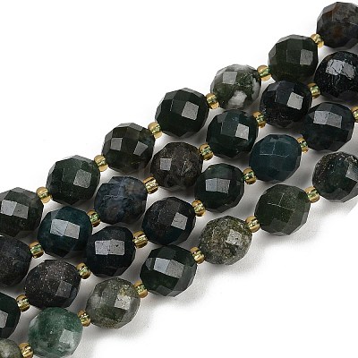 Natural Moss Agate Beads Strands G-N342-149I-26-1