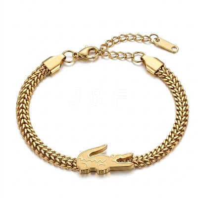 304 Stainless Steel Link 2-Strand Bracelets WGCD4B2-02-1