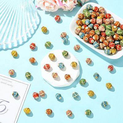 20Pcs Handmade Porcelain Beads PORC-YW0001-53A-1