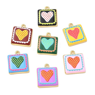 Printed Brass Pendants KK-CBAF9BC-10G-1