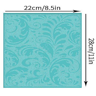 Self-Adhesive Silk Screen Printing Stencil X1-DIY-WH0338-315-1