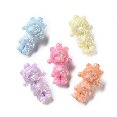 Opaque UV Plating Acrylic Beads PACR-D288-26-1